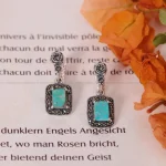 گوشواره فیروزه زنانه کد 1715