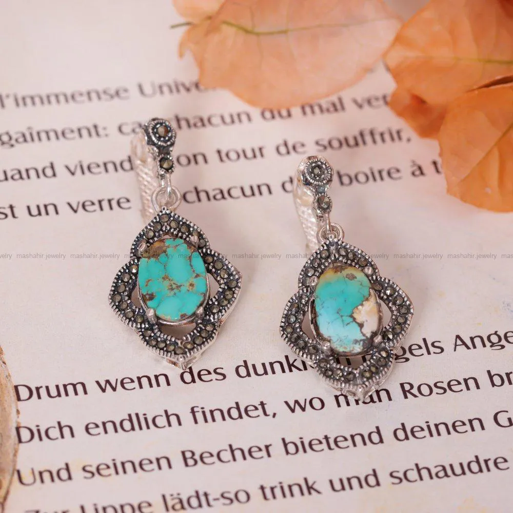 گوشواره فیروزه زنانه کد 1716