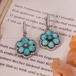 گوشواره فیروزه زنانه کد 1718