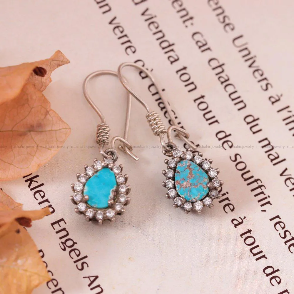 گوشواره فیروزه زنانه کد 1719