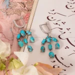 گوشواره فیروزه زنانه کد 1726