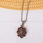 گردنبند زمرد زنانه کد 1728