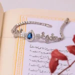 دستبند طرح یاقوت کبود زنانه کد 1748