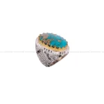 انگشتر فیروزه شجری مردانه کد 1813