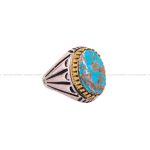 انگشتر فیروزه شجری مردانه کد 3840