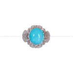 انگشتر فیروزه عجمی مردانه کد 1831