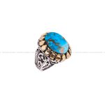 انگشتر فیروزه شجری مردانه کد 3784