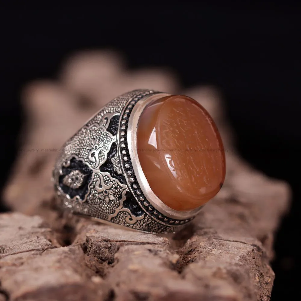 انگشتر فیروزه شجری مردانه کد 3804