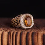 انگشتر الکساندریت مردانه کد 829