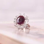 انگشتر یاقوت سرخ زنانه کد 1845