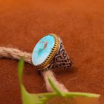 انگشتر فیروزه شجری مردانه کد 3769