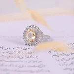انگشتر سیترین زنانه کد 1868
