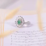 انگشتر زمرد زنانه کد 1871