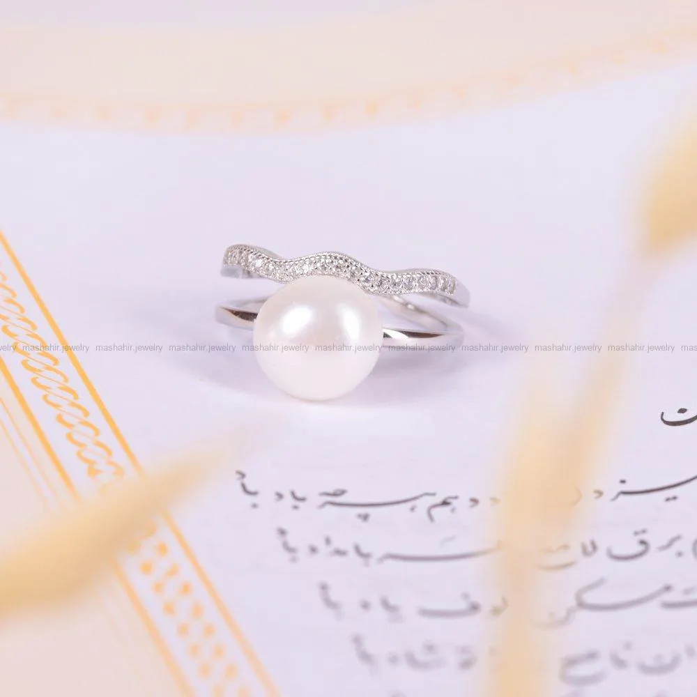 انگشتر نقره زنانه کد 1873
