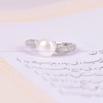 انگشتر نقره زنانه کد 1876