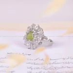 انگشتر ياقوت زرد زنانه کد 1877