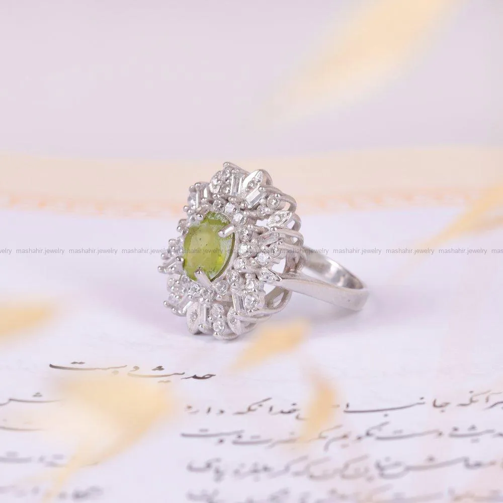 انگشتر ياقوت زرد زنانه کد 1877