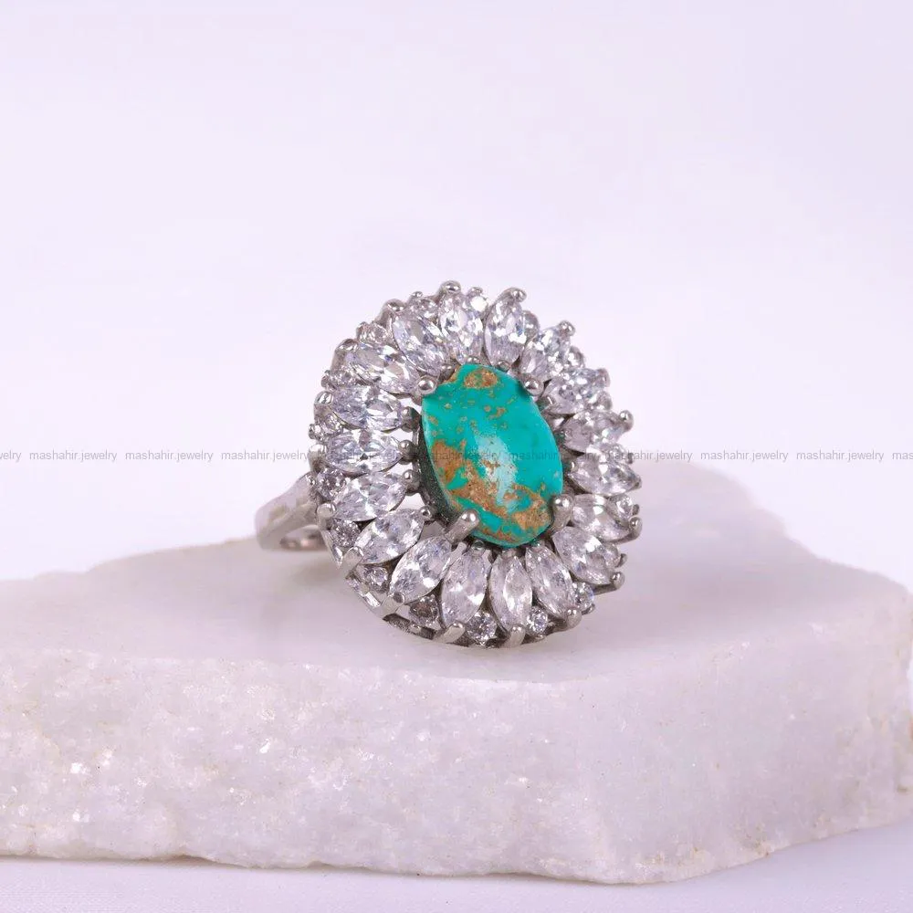 انگشتر فیروزه شجری زنانه کد 1949