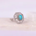 انگشتر فیروزه شجری زنانه کد 1963