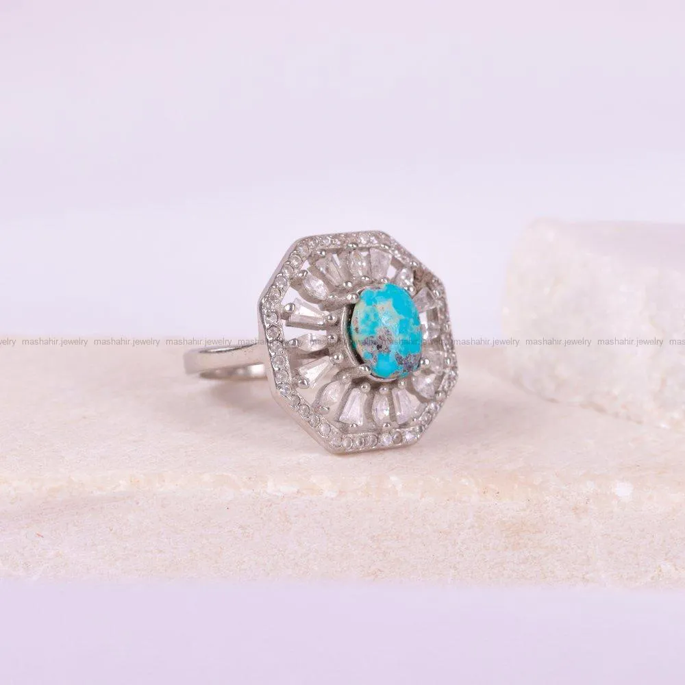 انگشتر فیروزه شجری زنانه کد 1963