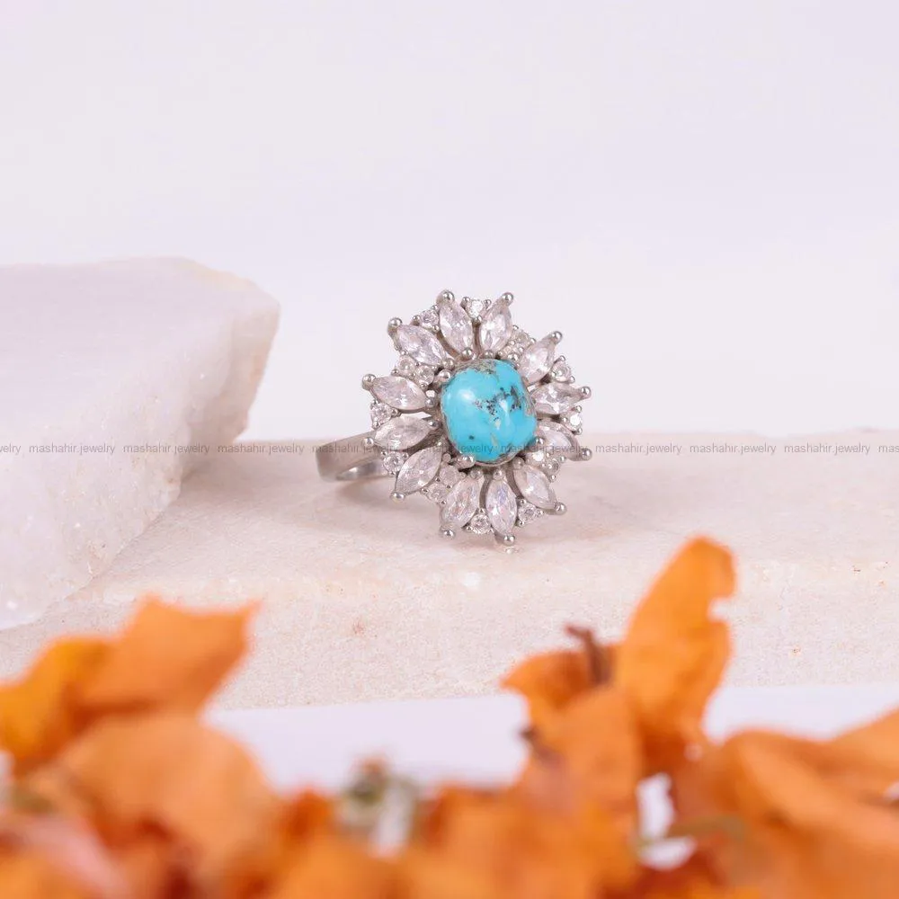 انگشتر فیروزه شجری زنانه کد 1970
