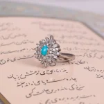 انگشتر فیروزه شجری زنانه کد 1979