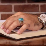 انگشتر فیروزه شجری مردانه کد 1889