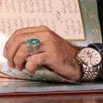 انگشتر فیروزه شجری مردانه کد 1909