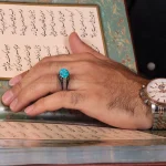 انگشتر فیروزه شجری مردانه کد 1929