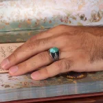 انگشتر فیروزه شجری مردانه کد 1934