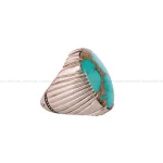 انگشتر فیروزه شجری مردانه کد 1882