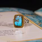 انگشتر فیروزه شجری مردانه کد 4076