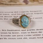 انگشتر فیروزه شجری مردانه کد 4086