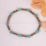 دستبند فیروزه زنانه کد 1990