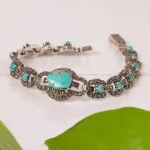 دستبند فیروزه زنانه کد 1995