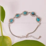 دستبند فیروزه زنانه کد 1996