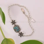 دستبند فیروزه زنانه کد 1997