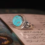 انگشتر فیروزه شجری مردانه کد 2090