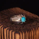 انگشتر فیروزه شجری مردانه کد 2100