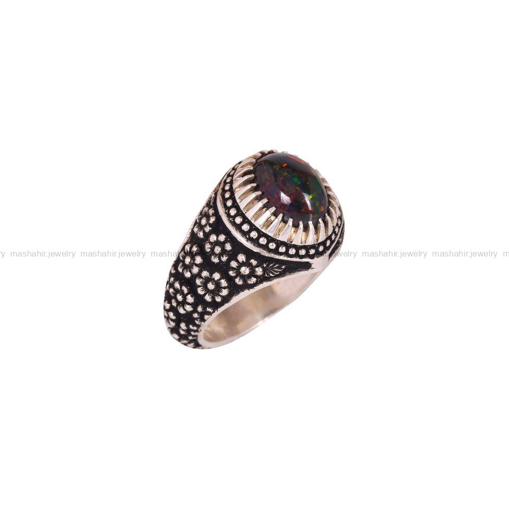 انگشتر اوپال مردانه کد 4026