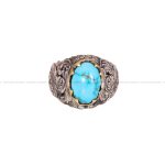 انگشتر فیروزه شجری مردانه کد 4035