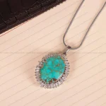 گردنبند فیروزه زنانه کد2107