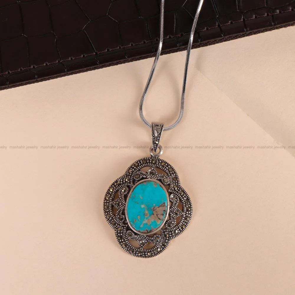 انگشتر فیروزه شجری مردانه کد 4001