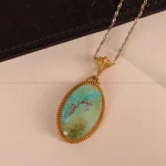 گردنبند فیروزه زنانه کد 2111