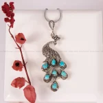 گردنبند فیروزه زنانه کد 2126