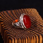 انگشتر عقیق یمن مردانه کد 4012