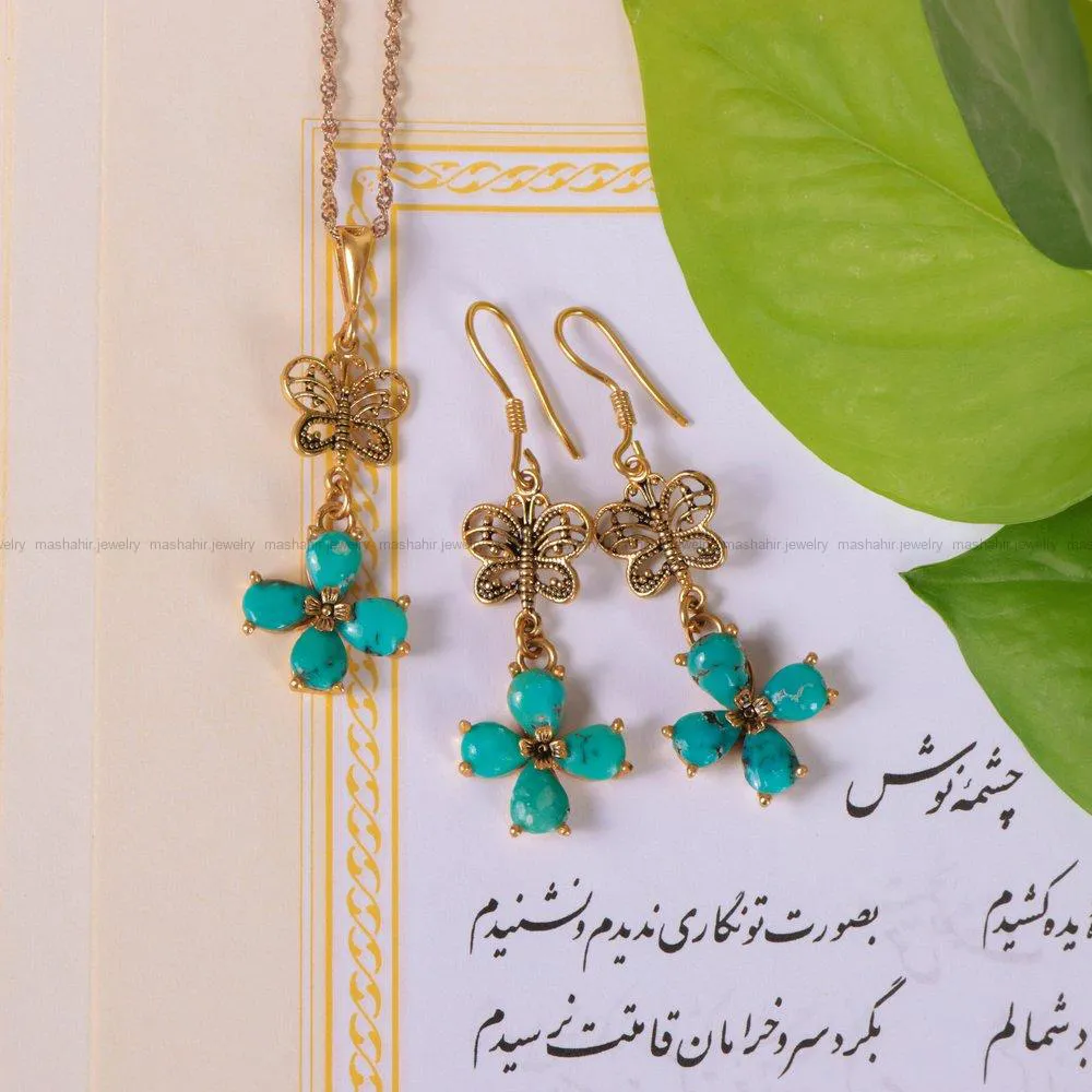 نیم ست فیروزه زنانه 2130