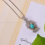 گردنبند فیروزه زنانه کد 2137