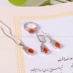 نیم ست عقیق زنانه کد 2141