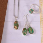 نیم ست فیروزه زنانه کد 2143